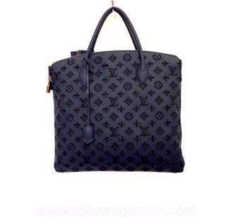 Louis Vuitton navy Monogram Addiction Rubber Vertical Lock-It tote bag -  DOWNTOWN UPTOWN Genève