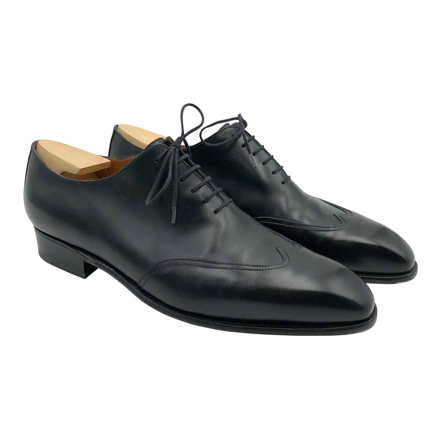 JM Weston Oxford shoes in black leather with shoe tree - DOWNTOWN ...