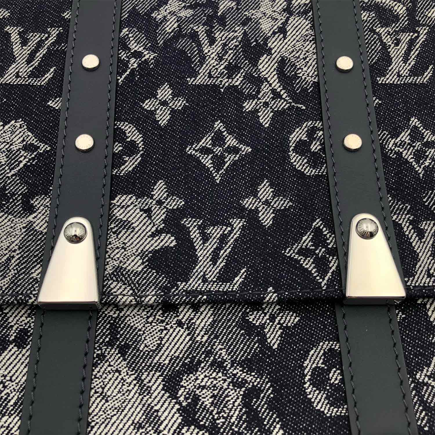 Louis Vuitton Grand Sac Bag Monogram Tapestry Canvas Blue 22911486