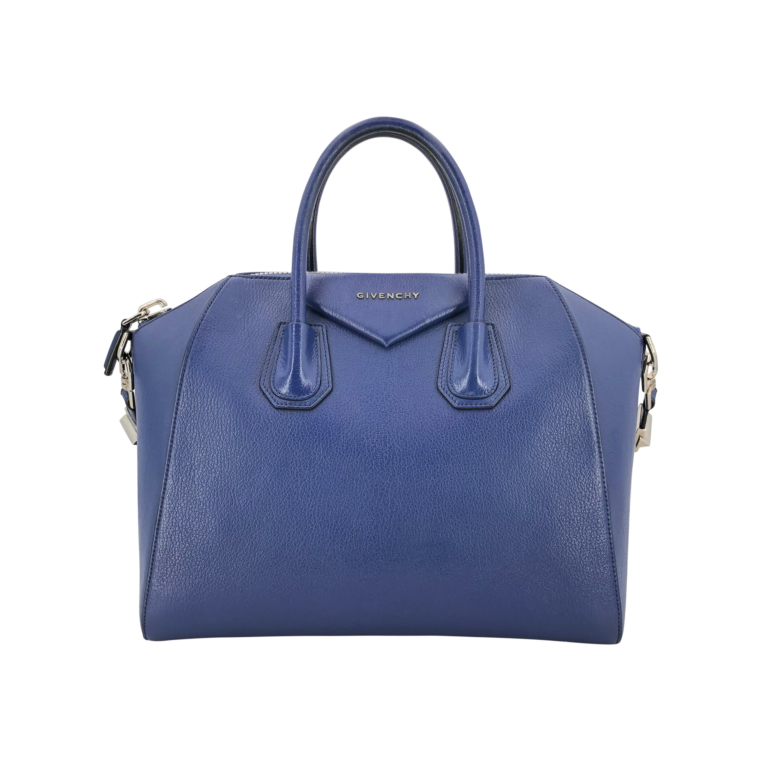 Givenchy Antigona MM bag in electric blue leather - DOWNTOWN UPTOWN Genève