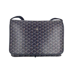 GOYARD Goyardine Capetien Messenger Bag Navy 649281