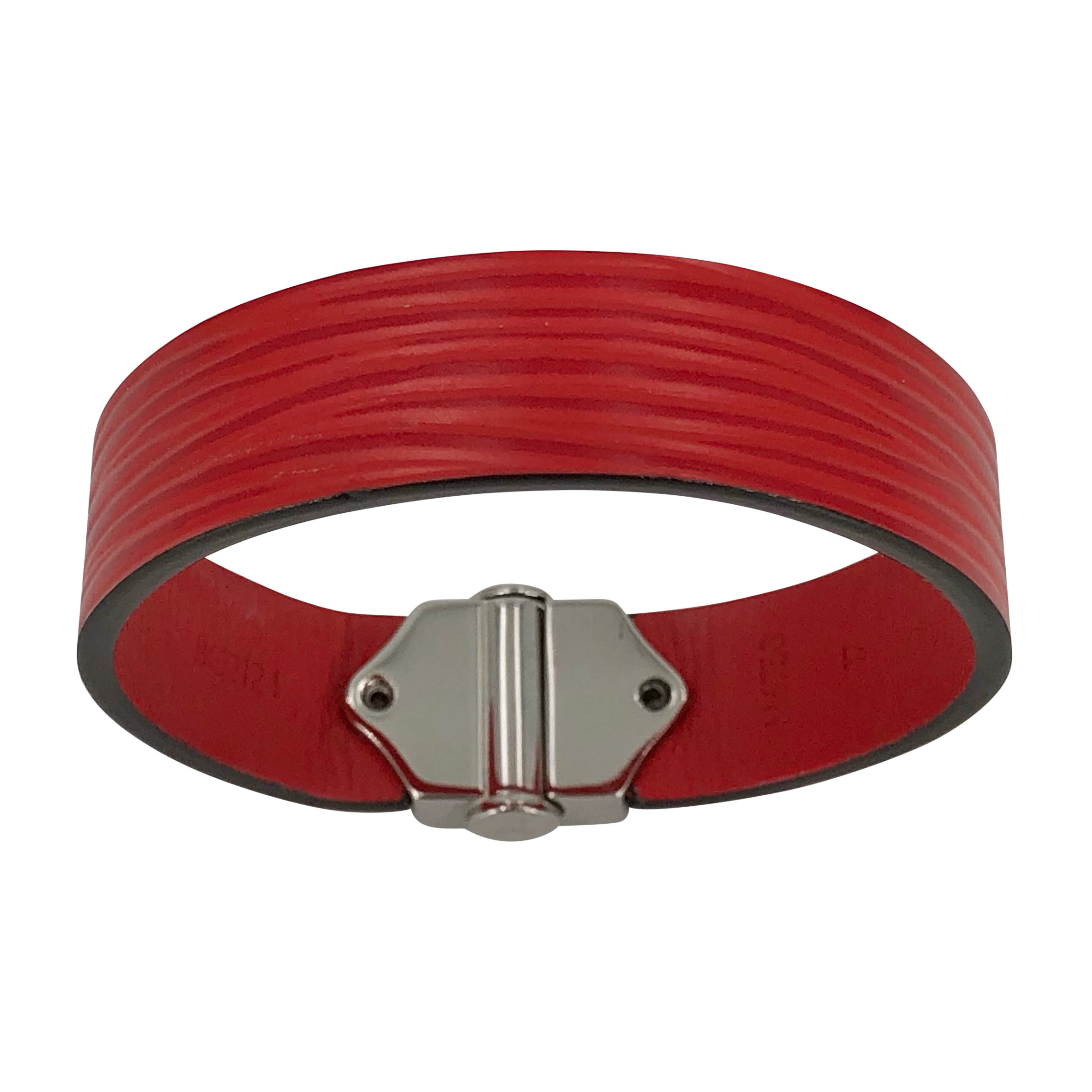 Louis Vuitton Champs Elysées Bracelet Red Leather. Size NA