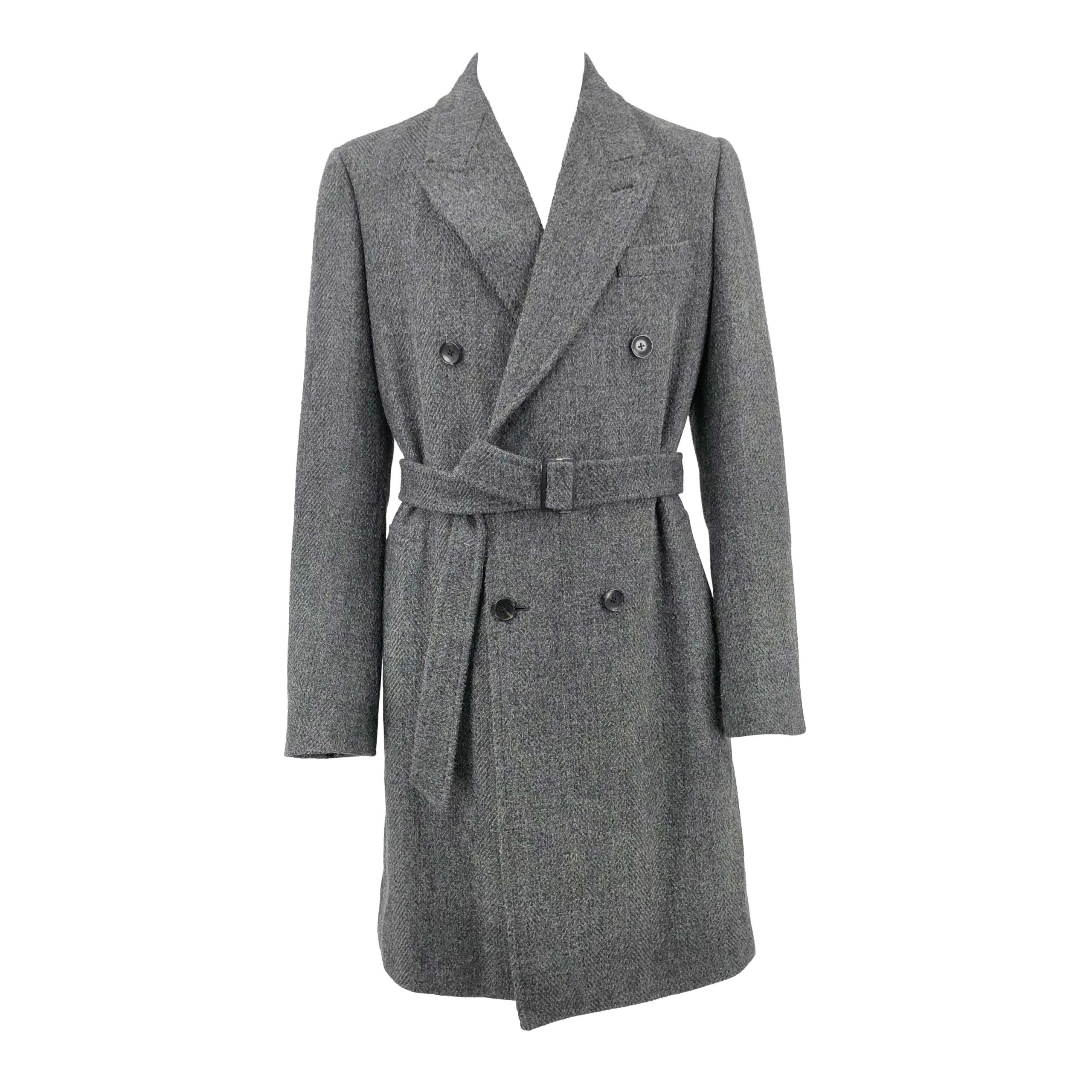 Louis Vuitton coat in grey wool mix - DOWNTOWN UPTOWN Genève