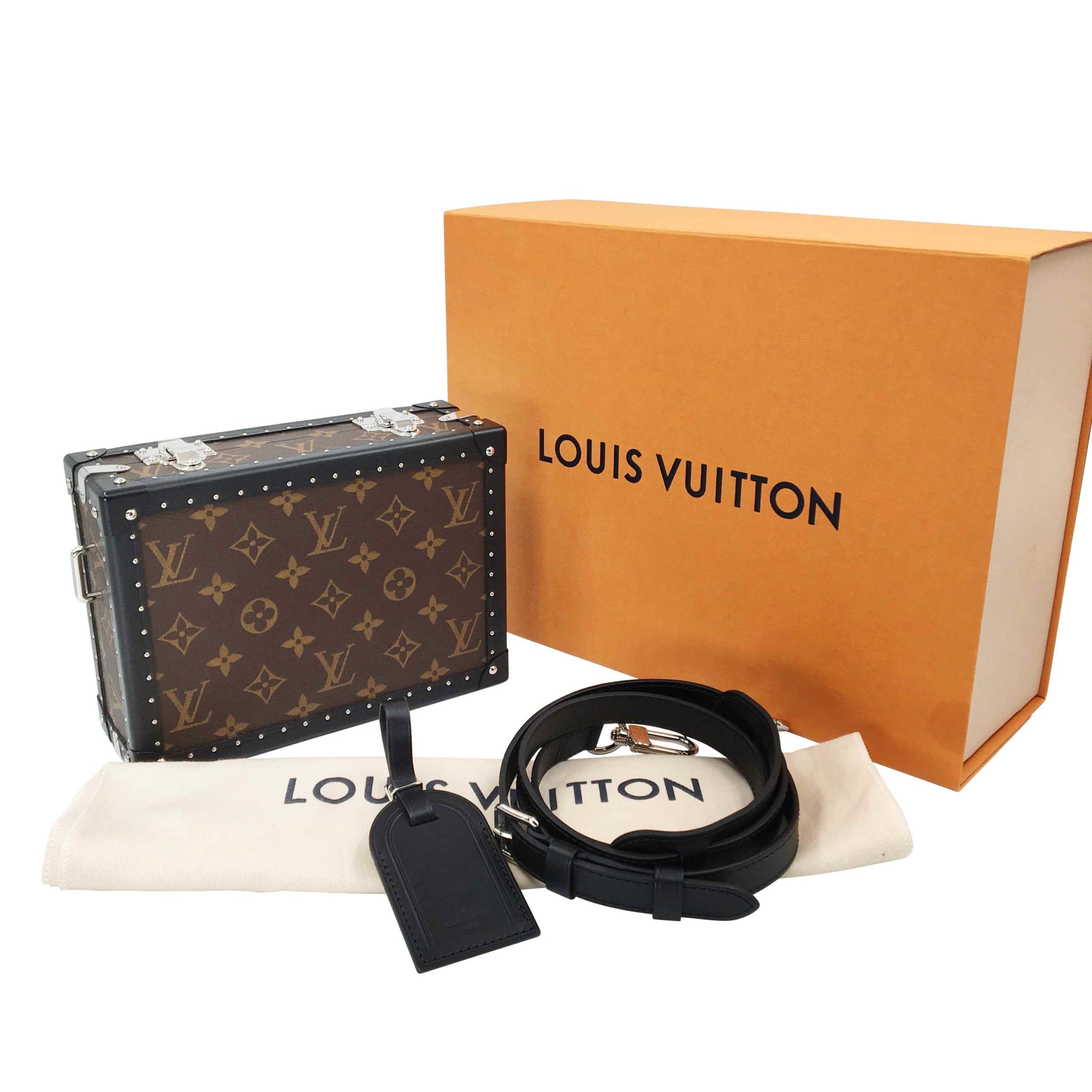 LOUIS VUITTON LOUIS VUITTON Clutch Box 2019 Shoulder Bag M20152 Vintage  canvas Black Used mens M20152
