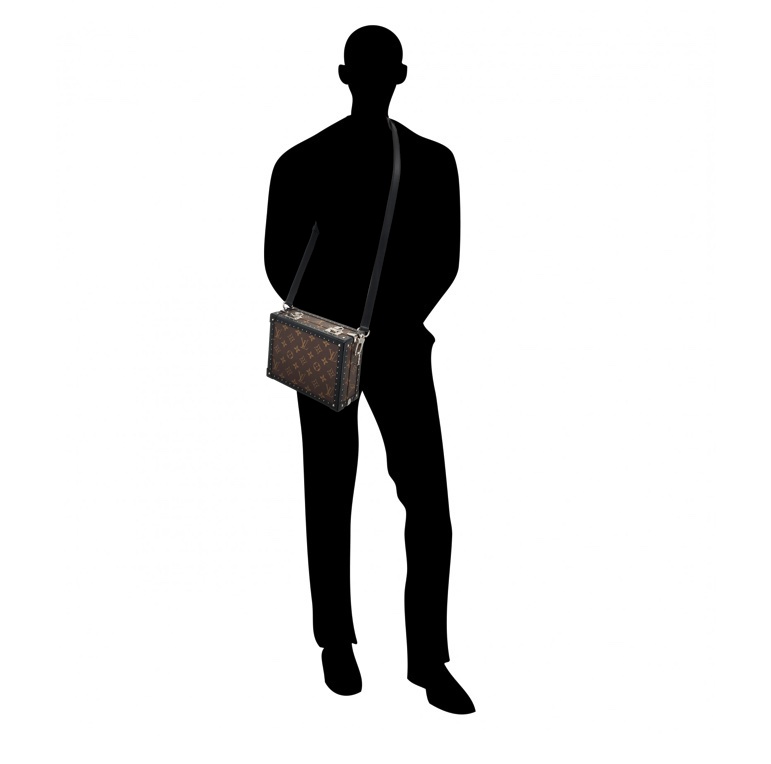SS-19 Louis Vuitton Men Leather Office Satchel Shoulder Bag