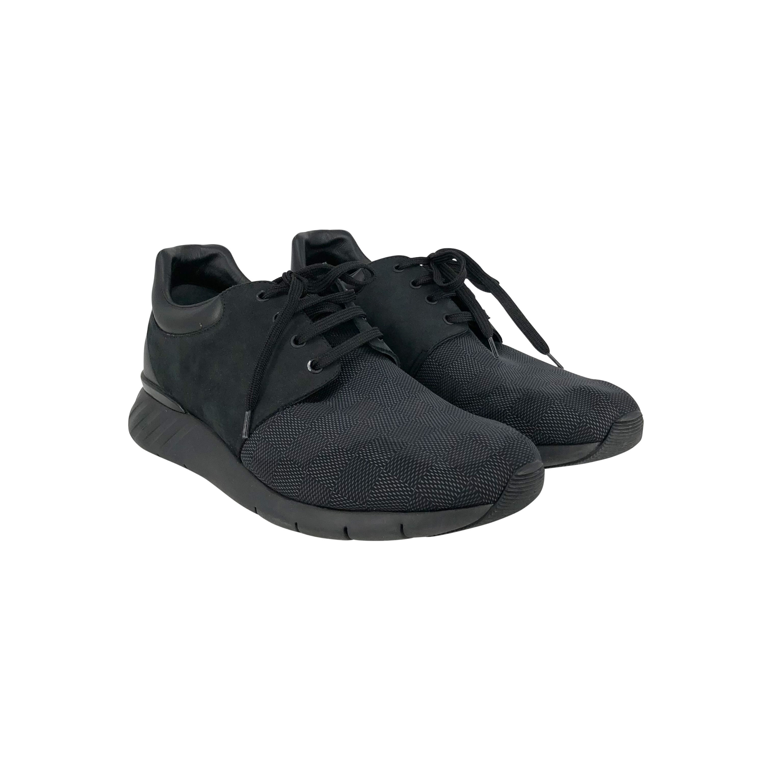 Louis Vuitton sneakers in black nylon with Damier - DOWNTOWN