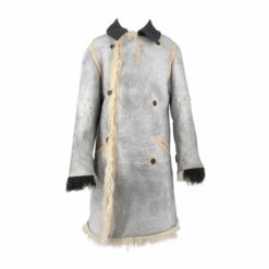 D&G coat in off white shearling