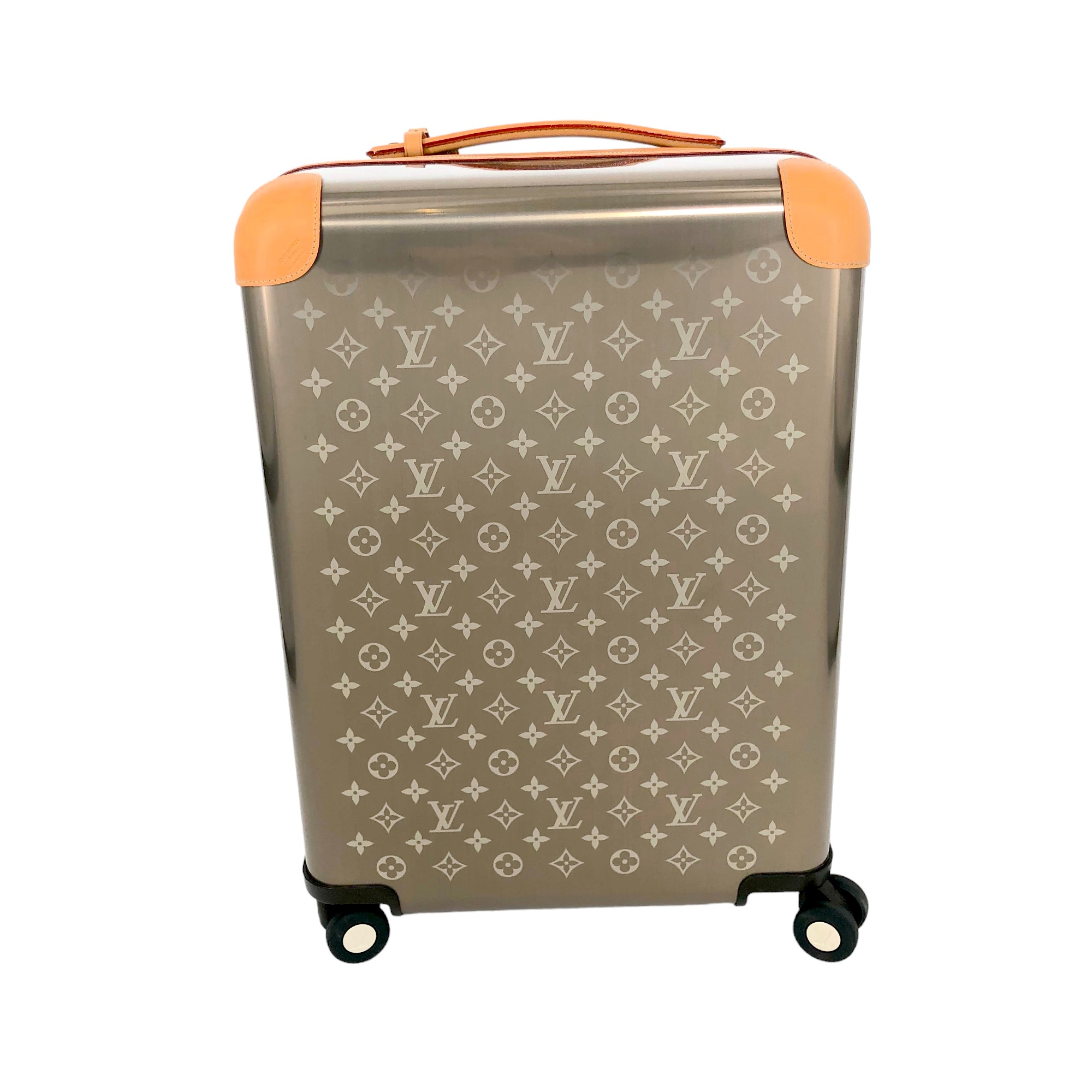 Louis Vuitton Titanium Horizon 55 trolley suitcase in monogram engraved  metal - DOWNTOWN UPTOWN Genève