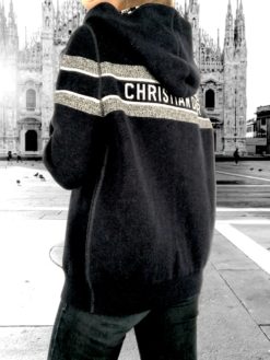 Christian dior blue hoodie best sale