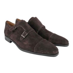 Magnanni shoes in brown suede